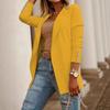 Herbst Winter Frauen Mode Einfarbig Revers Anzug Jacke Büro Freizeit Anzug