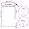 Tenda a Rullo Oscurante Grigia 85 x 150 cm Larghezza Tessuto 80,7 cm Poliestere