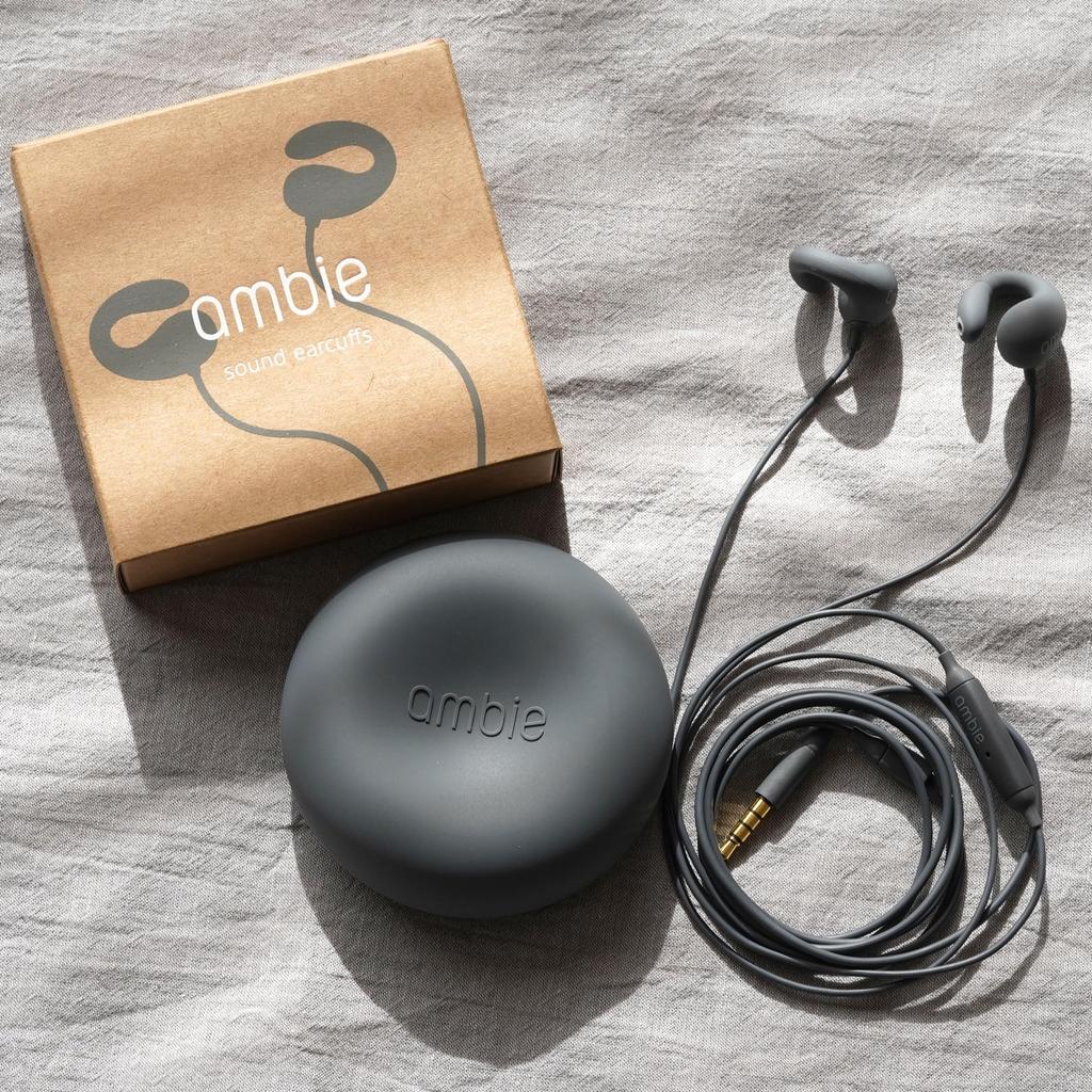 Ambie Sound Earcuffs Hören Sie beim Zuhören Kopfhörer mit Fernbedienung nicht in Ihrem Video Online-Kurse AM-02 Mikrofon, Steuerung, kabelgebunden, Ohren,