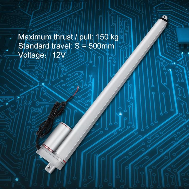 Mini Linear Electric Actuator 500mm Stroke Heavy Duty DC 12V Load Linear Actuator Electric Motor with Bracket Electric Linear Actuator Motor Mini Linear Electric Actuator 500mm Stroke Heavy Duty DC 12V Load Linear Actuator Electric Motor with Bracket Electric Linear Actuator Motor