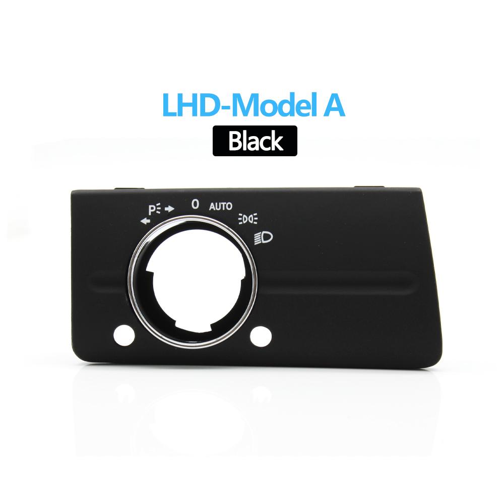 LHD Car Front Left Dashboard Headlight Switch Cover Trim For Mercedes Benz W211 E Class 320 350 550 2003-2008 Black-Model A