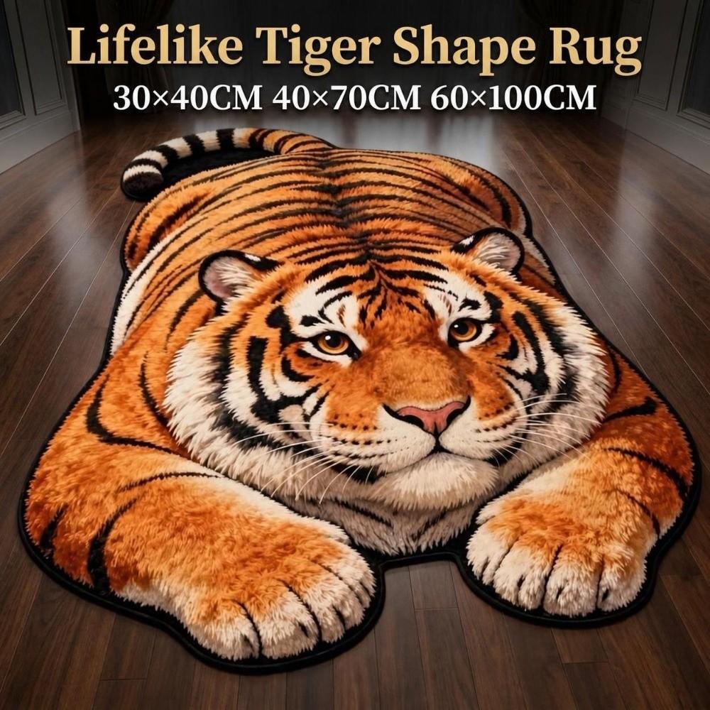 Multiple Sizes Bathroom Carpet Tiger Shape Bedside Rug Creativity Bedroom Floor Mat  Home Decor