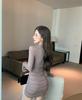 Plus Size Waist-Slimming Skirt Dress for Early Autumn - Chic Women's Fashion