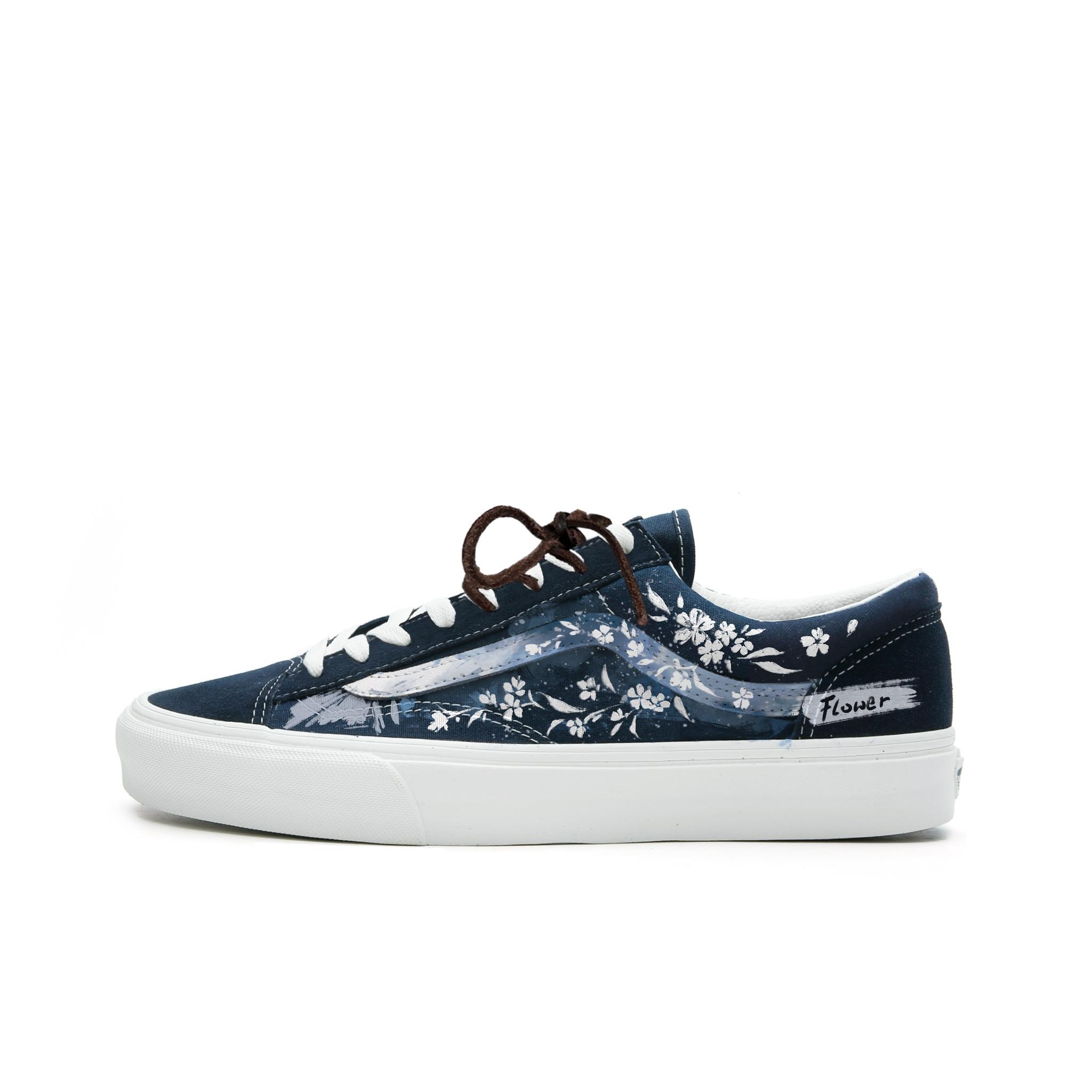 

Vans Style 36 Fabric Abrasion Resistant Abrasion Resistant Low top Skateboard Shoes Unisex Blue VN0A3DZ3RFL(Team613-) 35