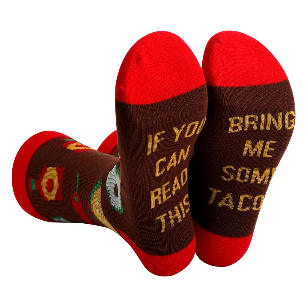 1 Pairs Unisex Novelty Men Casual Socks "Bring Me Some Beer" Funny Socks Great Gift For Men And Women