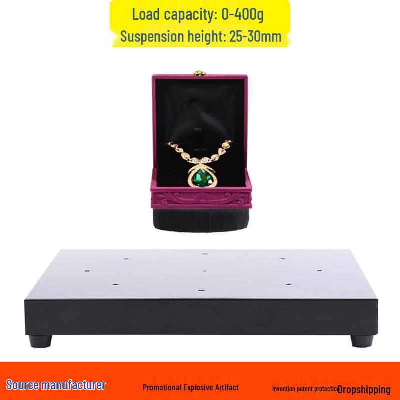 Magnetic Levitation LED Display Stand, 400g Capacity, 30mm Height for Exhibitions and Shops