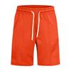 Men Shorts Elastic Waistband Drawstring Design Summer Sport Pants with Pockets Quick Drying