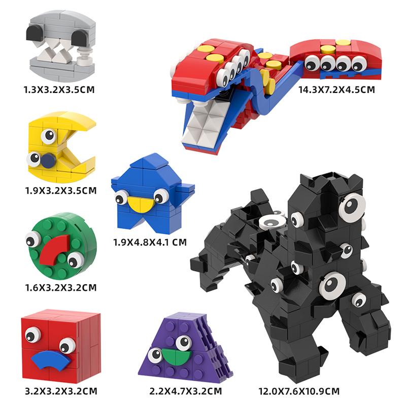 Elegant Box Hot The Amazing Digital Circus Pomni Jax Joker Rabbit Building Block Set DIY Model Toys Kids Birthday 2024 Gift