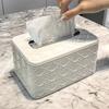 New Rattan Pattern Tissue Box Living Room Paper Box Desktop Tissue Box Car Tissue Box Toilet Tissue Box