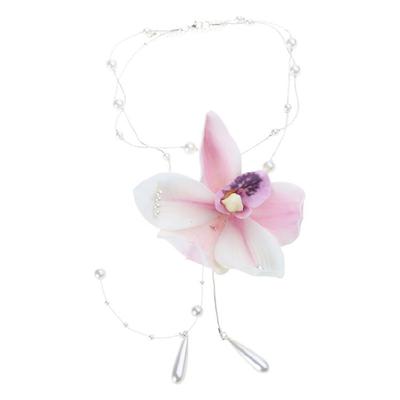 Bella Ragazza Catena Clavicola Gioiello Ciondolo Unico Fiore Collana Ornamento