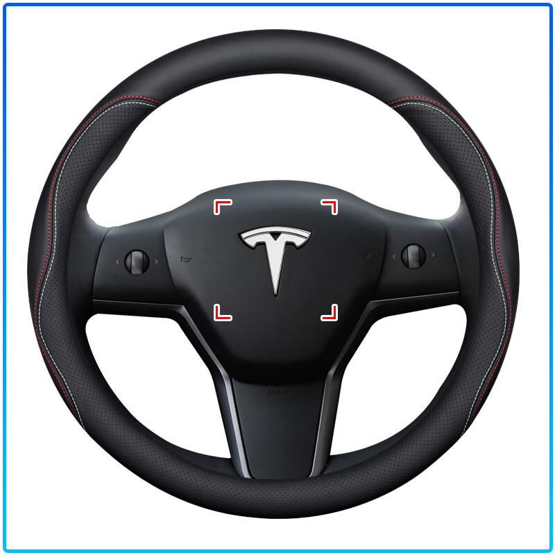 1pz Adesivo Emblema Centrale Volante Auto in ABS Per Tesla Model 3 S X Y Stile 2022 Roadster Invader Coil Mod WYE K80