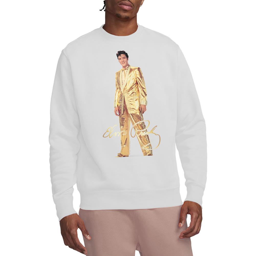 Elvis Unisex Adult Gold Lame Suit Sweatshirt
