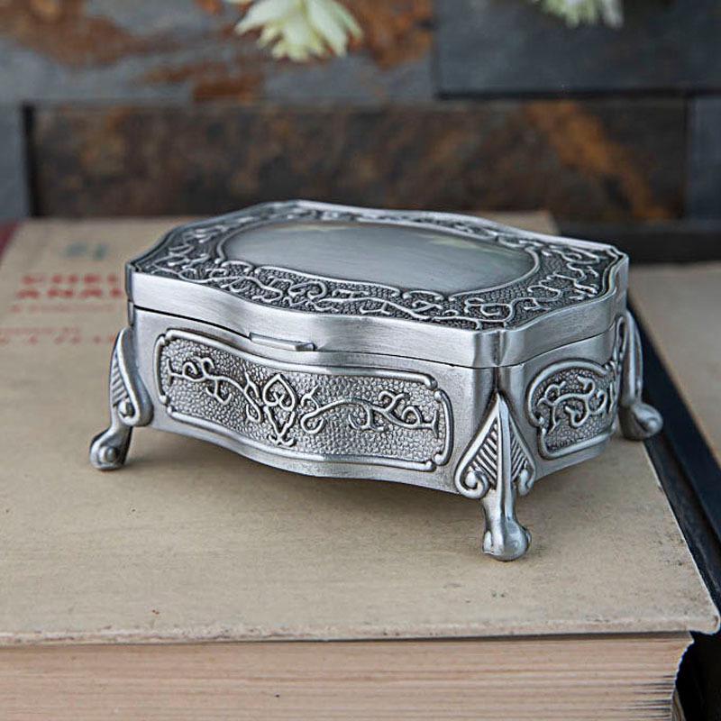 European Retro Mini Jewelry Box - High-End Earring & Bracelet Storage