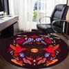 1pc Hummingbird Floral Office Round Area Rug,  Mat Suitable For Office, Under Office Chairs Bedroom Living Room Home Decor, Room Deco