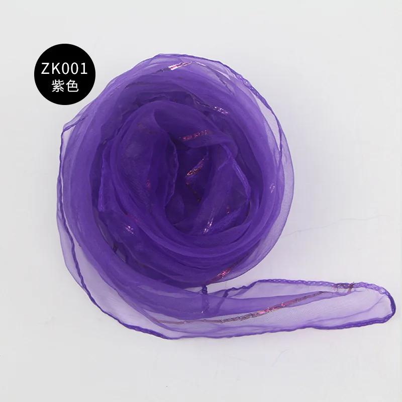 10pcs 60x60cm Solid Colors Chiffon Organza Silky Scarf Baby Girls Children Kindergarten Dance Performance Square Neck Scarf