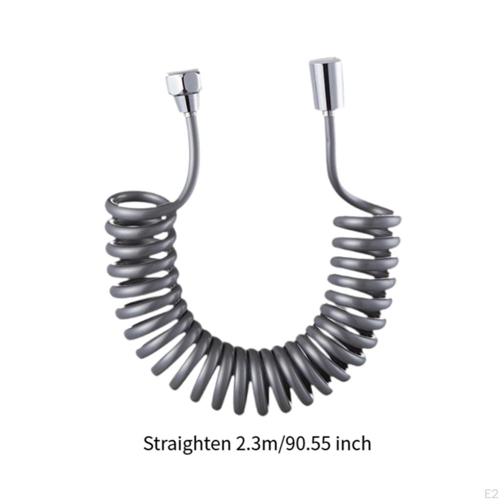 Adjustable Handheld Shower Hose with Spring Design