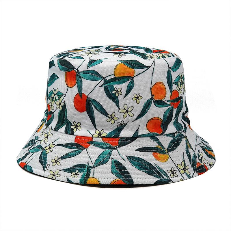 New Arrival Summer Sun Protect Woman Man Unisex Reversible Printed Cactus Bucket Hat