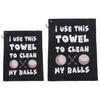 Golf Towel Microfiber Printed Funny Golf Ball Cleaning Towel with Clip for Golf
