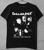 Vintage Discharge T-Shirt Schwarz Unisex Baumwoll-T-Shirt Alle Größen S Bis 5XL