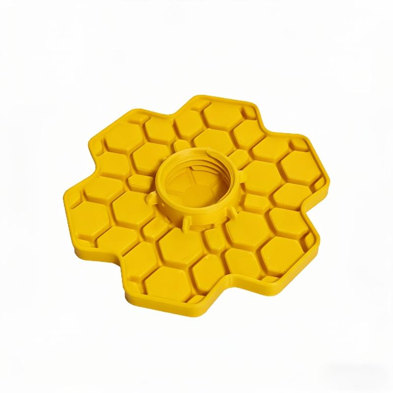 Bee Water Feeder with Perch Safe Honeybee Drinking Station for Garden Patio Beekeeping Supplies, Small-Hole Honeycomb Tray