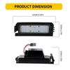 2 Stück 12V LED Kennzeichenleuchten Canbus für Hyundai Venue 20-23 Elantra GT 18-20 i30 16-24 Sonata 18-23 Veloster N 19-22