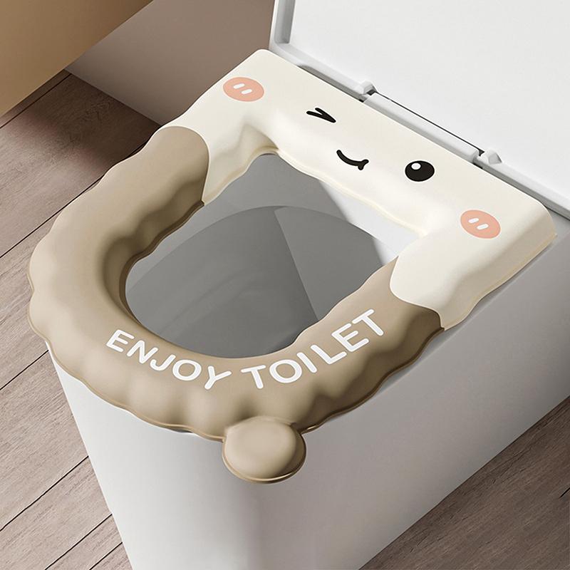 

Многоразовая водонепроницаемая накладка на сиденье унитаза, моющиеся накладки, нескользящая накладка на сиденье унитаза для дома, путешествий, аксессуары для ванной комнаты