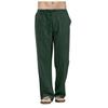 2021 Men's Linen Large Size Cotton Pocket Trousers Casual Loose Pants In 10 Colors