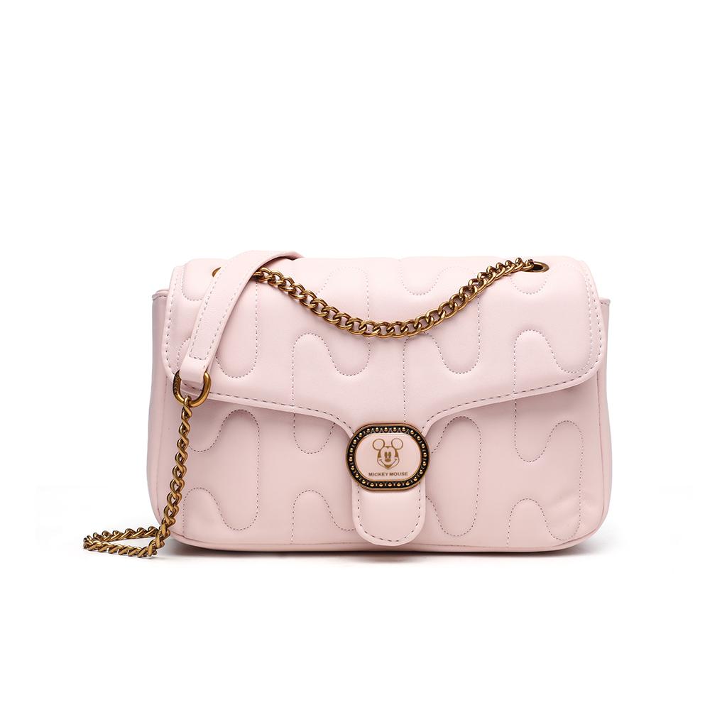 New Disney Mickey PU Shoulder Bag, Crossbody Bag Regular Women's Black/Pink BMK-71505