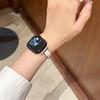 Modeschmuck Schnalle Metall Leder Armband Riemen für Xiaomi Mi Band 8 Pro/9 Pro Redmi Watch 4/5/6 Luxus Ersatzarmband