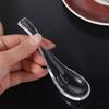 Exquisite Crystal Glass Spoon Transparent Dessert Teaspoons Serving Spoons  Restaurant