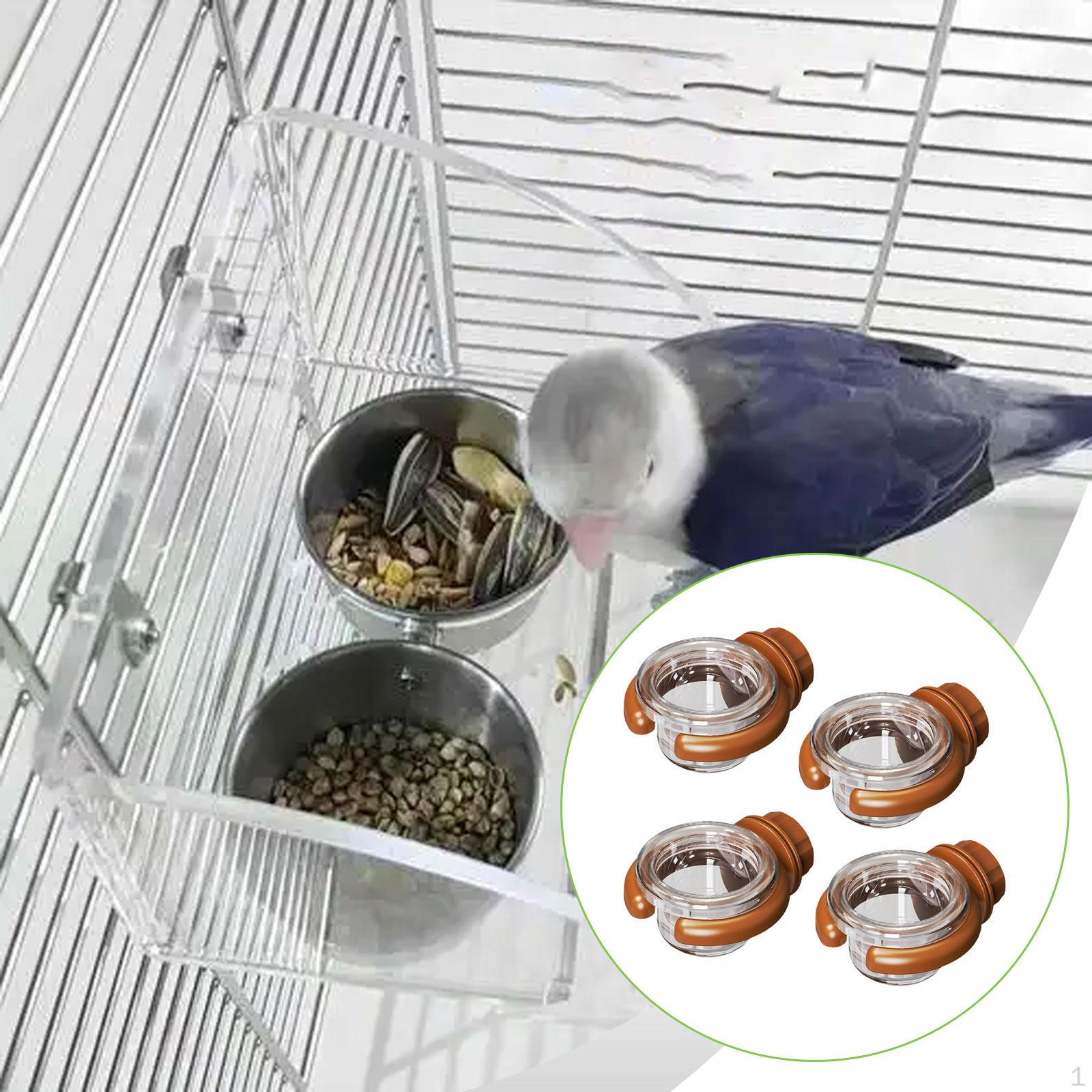 

4 Pieces Bird Water Dispenser Decoration for Outside Sturdy Yard Transparent Multifunctional