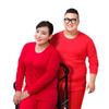 Hengyuanxiang Plus Size Red Pure Cotton Thermal Underwear Set