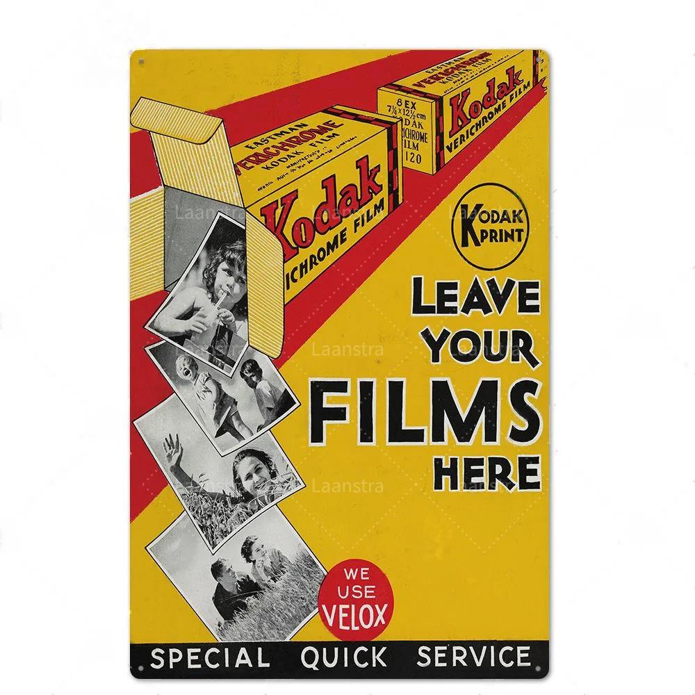 

Metal Poster Kodak Film Camera All Together Now Retro Tin Signs Wall Decor Club Bar Tin Painting Art Decoration Poster 20x30cm（7.8x11.8inch）