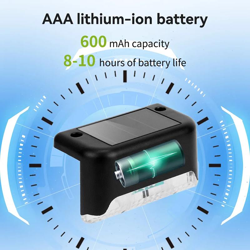 Mini Solar LED Deck Lights Garden Step Sun Power Waterproof Lamp Outdoor Balcony Fence Stairs Decoration Small Night Light