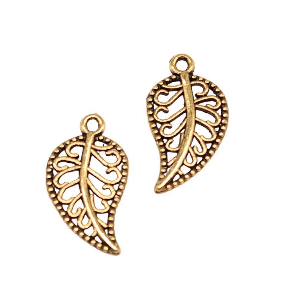 

Подвеска-подвеска с маленькими листьями, новинка в ювелирных изделиях A03-20pcs-18x10mm