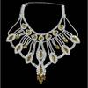 European and American Hot Selling Fashion Women Exquisite Shiny AB Colored Big Gemstone Necklace Luxury Exaggerated Rhinestone Necklace