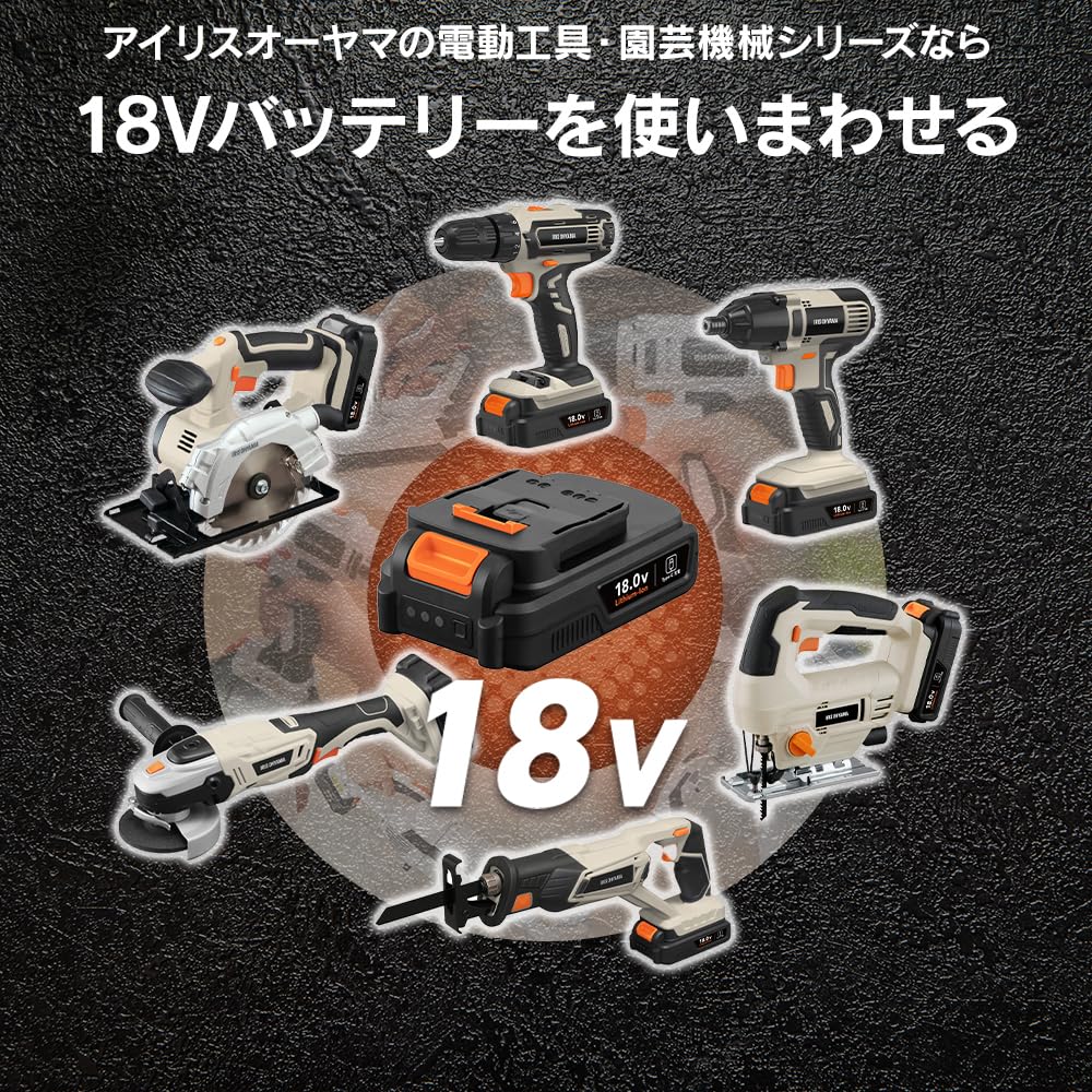 IRIS OHYAMA JID160TC Rechargeable Electric Impact 18V No Charger 160Nm Easy To Use for Drilling and Tightening Screws In Thick Sand Beige Driver,