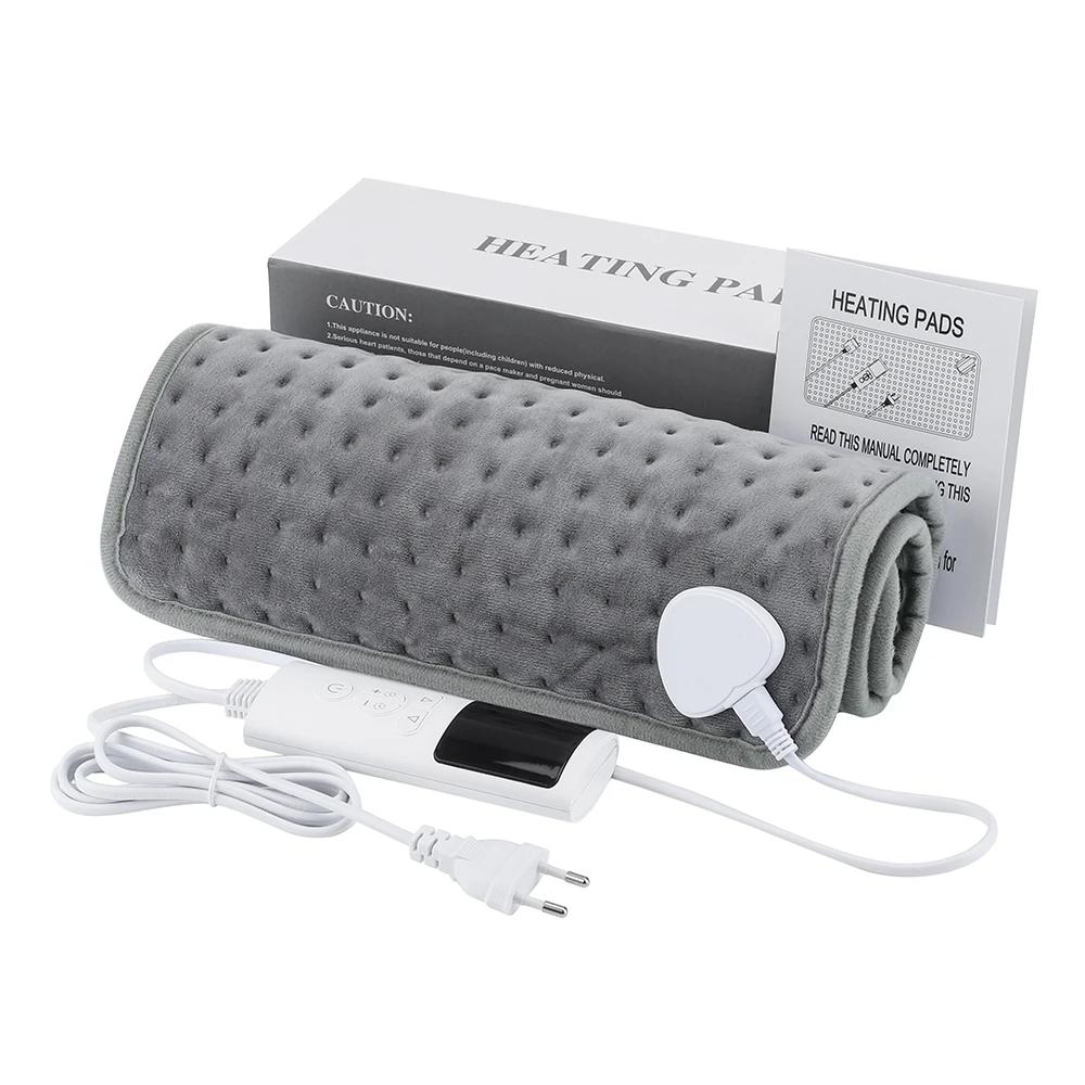110-240V Electric Heating Pad 9-level Temperature Thermal Blanket 4-level Timing Mat Winter Warming Body Back Abdomen Leg Hand