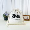 Custom Logo Cotton Canvas Drawstring Bag - Dustproof Storage & Gift Pouch