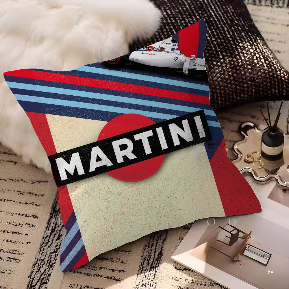Classic Cocktail M-Martini Racing Personalized Pillow Cover Kids Bedroom Wild Party Decor Pillowcase Kid Birthday Shower Gift