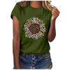 Women Casual Letter Printing Short Sleeves  Loose T-Shirt Blouse Tops