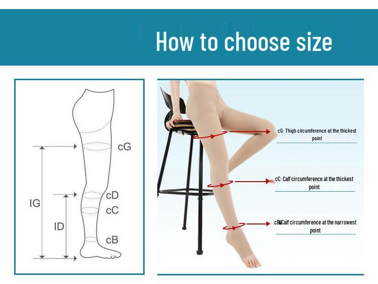 Kompressionssocken Klasse 3 Wadenlang 34-46mmHg zur Venenunterstützung und gegen Schwellungen.