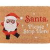 Santa Stop Here Door Mat