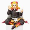 10 cm Demon Slayer Rengoku Kyoujurou pozycja siedząca pcv Anime rysunek zebrany model lalki prezent dla chłopca