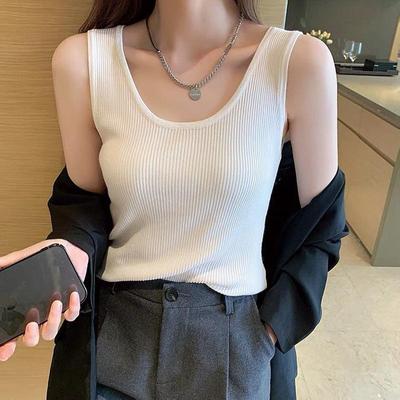 Damen Slim Fit Racerback Camisole Crop Top