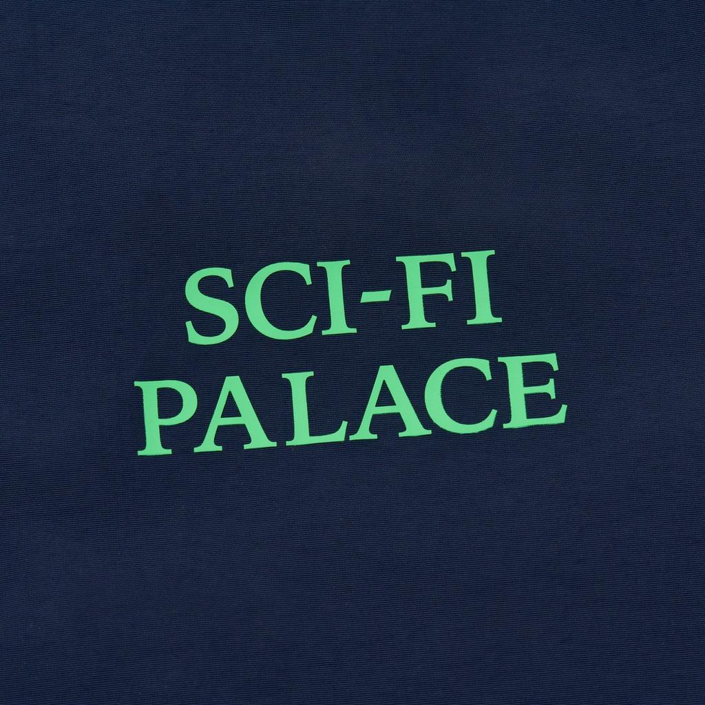 Palace X Sci-Fi Fantasy Collaboration Ss25 Drop4 Sci-Fi Fantasy Tri Coach Jacket With 3D Logo Print And Drawstring Hem Unisex Jacket P28SFJK003