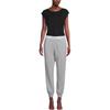 Calvin Klein Solid Logo Print Straight Leg Sports Pants Women bottoms Gray QS6872E-P7A