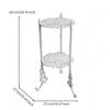 3-Tiered Plant Stand Wrought Iron Look Rotating Flower Pot