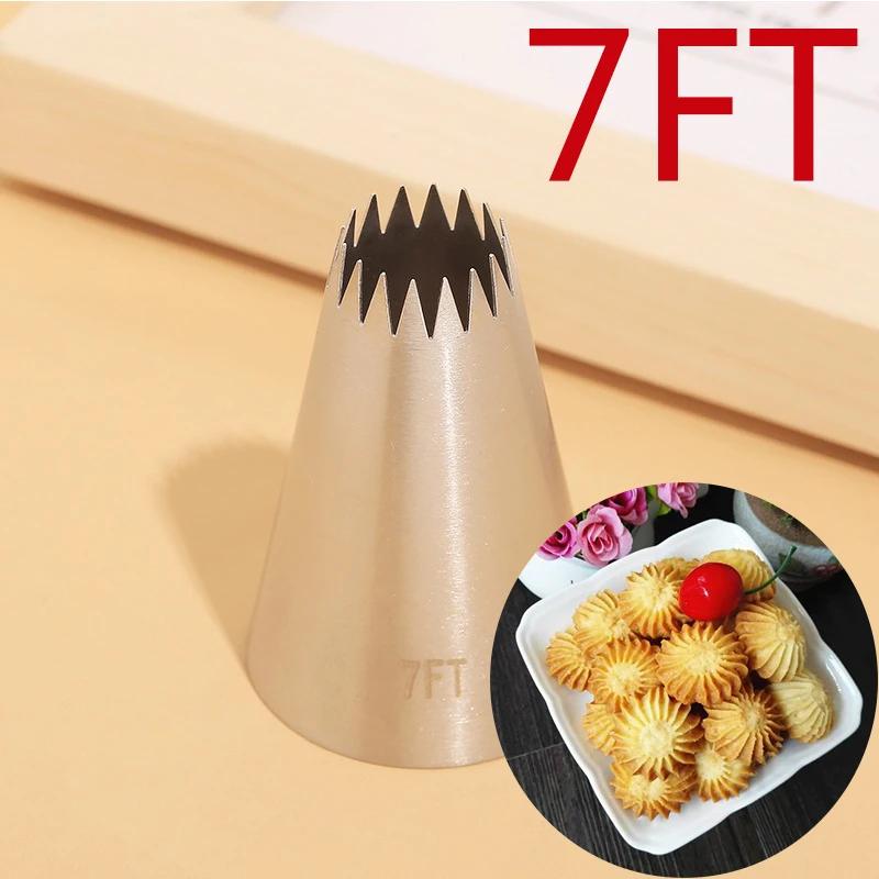 1/5pcs Extra Large Piping Nozzles Set, Stainless Steel Icing Nozzles, Cream Cake Piping Tips For Dessert Biscuit Cup Cake Tools