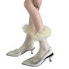 Women Ankle Dress Socks Sweet Ruffle Frilly Crew Socks Ballet Style Calf Socks Princesses Socks Cotton Bootie Socks